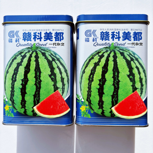 沭阳县赣科美都西瓜种子麒麟瓜种子中早熟品种耐裂薄皮大红色高糖西瓜种