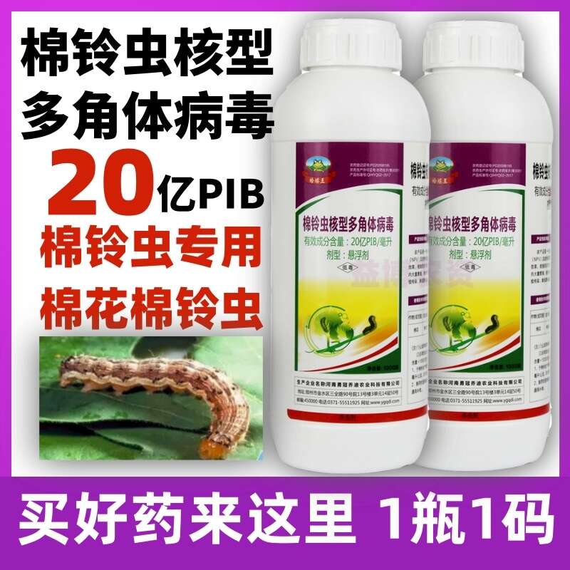 20亿棉铃虫核型多角体病毒棉铃虫菜青虫烟青虫辣椒杀虫剂农药