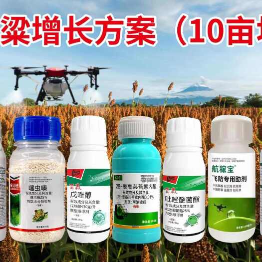 郑州高粱飞防套餐一喷三防杀虫杀菌防病营养高粱套餐
