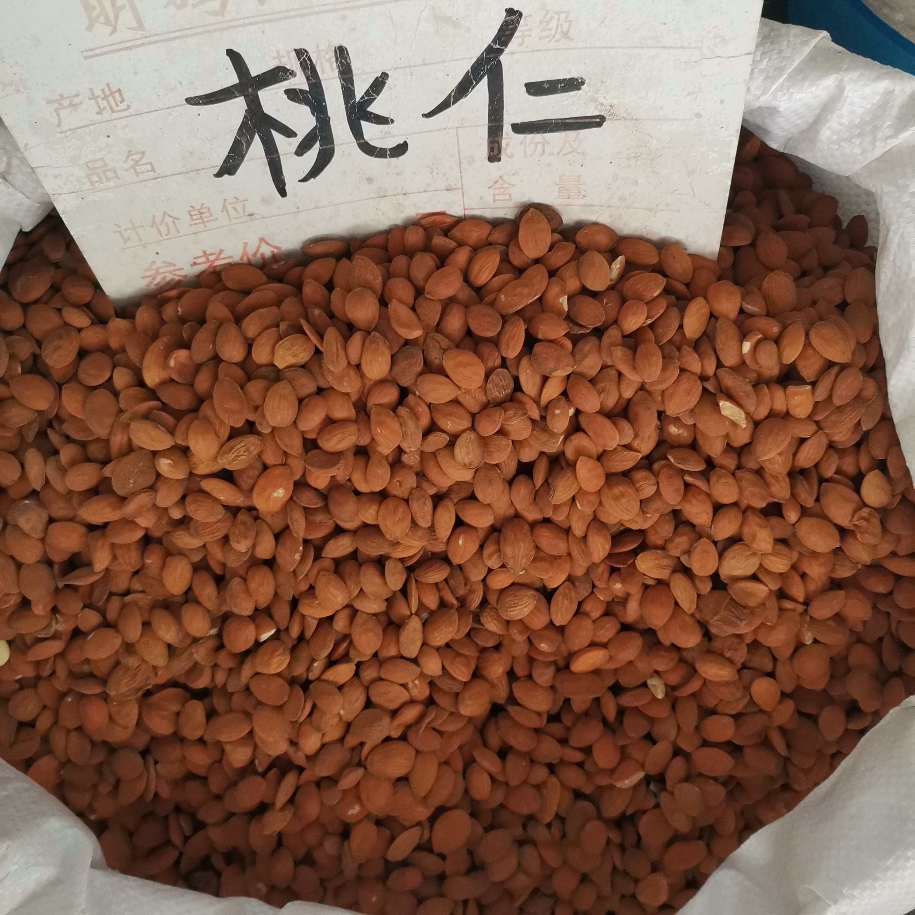 【桃仁】中药材生桃仁熟桃仁中药材山桃仁泡酒料中草药桃仁