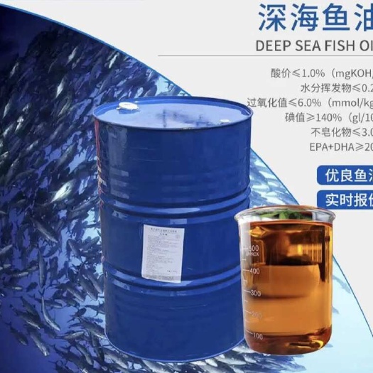 智利精炼鱼油适用于禽畜水产饲料增腥诱食性强每桶200KG