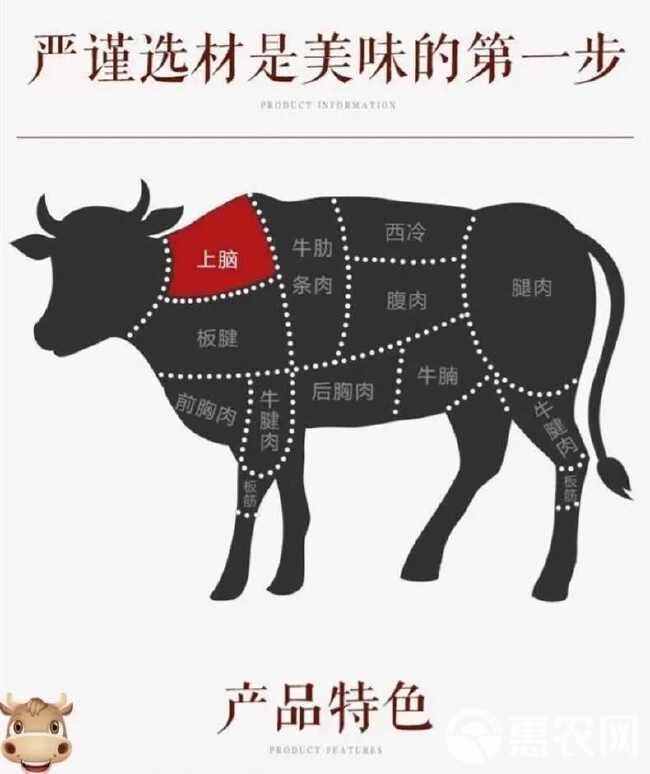 新鲜牛上脑肉国产牛肉正品牛上脑不调理原切牛上脑肉烧烤火锅包邮