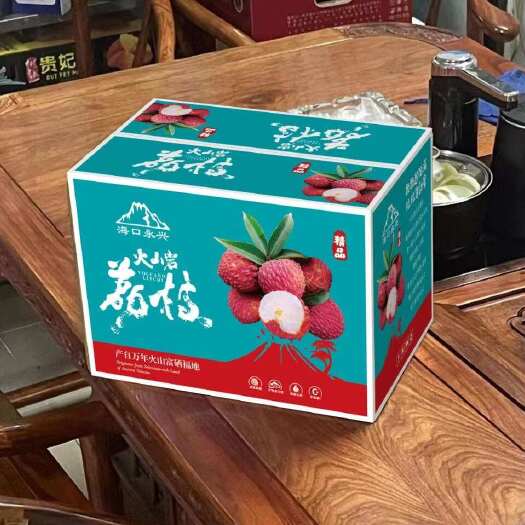 海口火山口荔枝王3斤礼盒顺丰京东空运到家