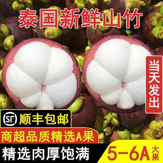 广州顺丰包邮泰国新鲜山竹水果净重3/5/10斤大果当季
