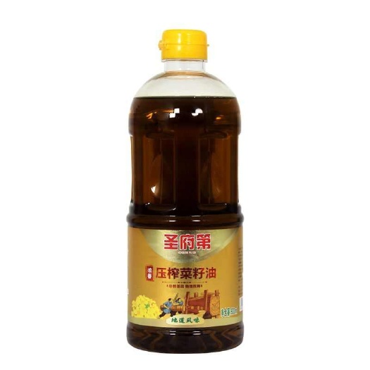 济宁圣府第纯正菜籽油900毫升非转基因压榨纯香家用小瓶食用