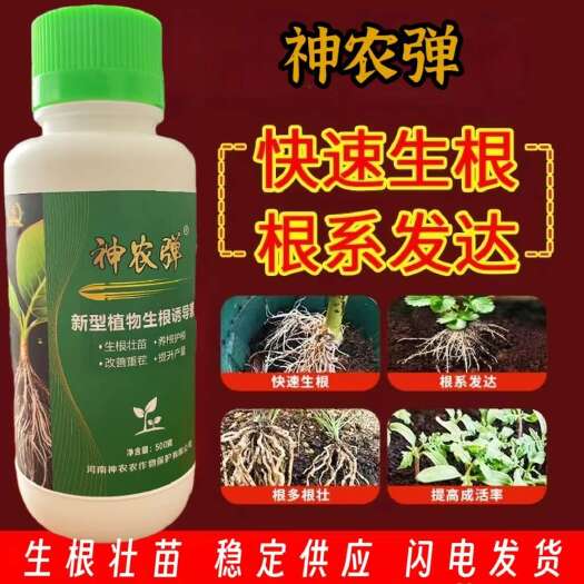 郑州神农弹新型生根氨基酸水溶肥料促进生根扩大根基通用快速生根液