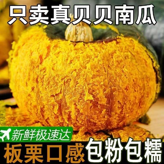 昆明一件代发贝贝板栗南瓜5斤9斤装主播电商供应包邮云南新鲜蔬菜