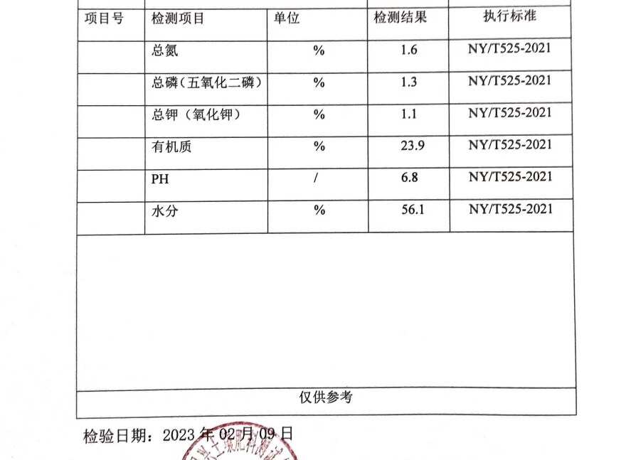 6万吨化粪池粪便有机肥原料，有检验通知单，自然晾晒发酵一年