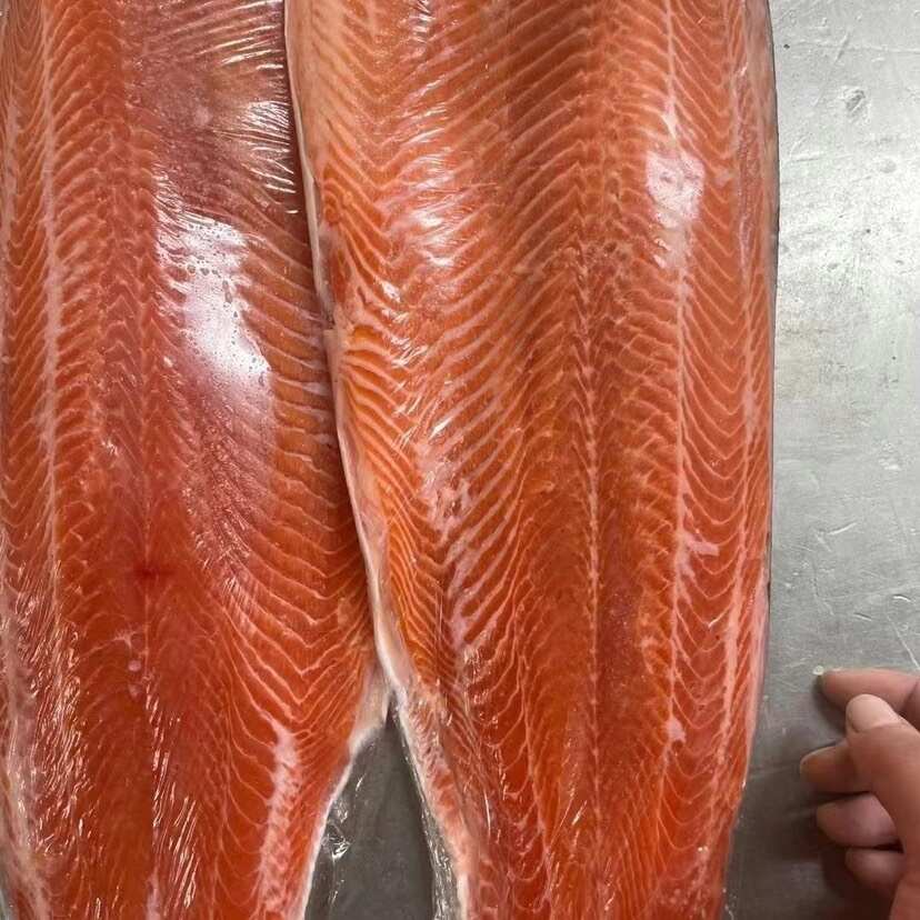 国产冰鲜三文鱼鱼柳 去骨去次 自助餐用 可按要求加工