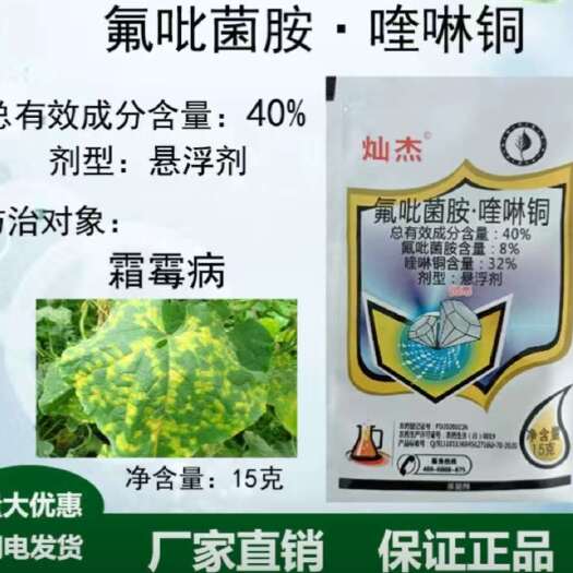 40氟吡菌胺.喹啉铜霜霉病杀菌剂