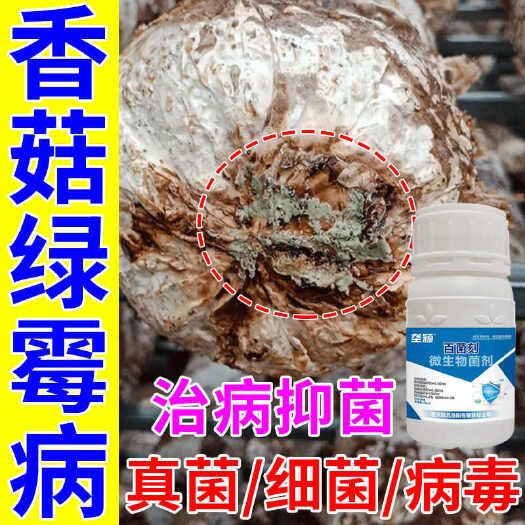 香菇病专用微生物菌剂香菇菌类细菌性斑点并黑腐曲霉病疫病绿霉菌