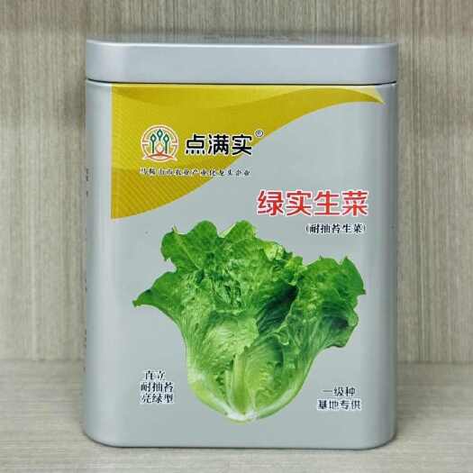南京绿实生菜种子耐抽苔生菜种籽直立半结球生菜耐热大田基地专用生菜