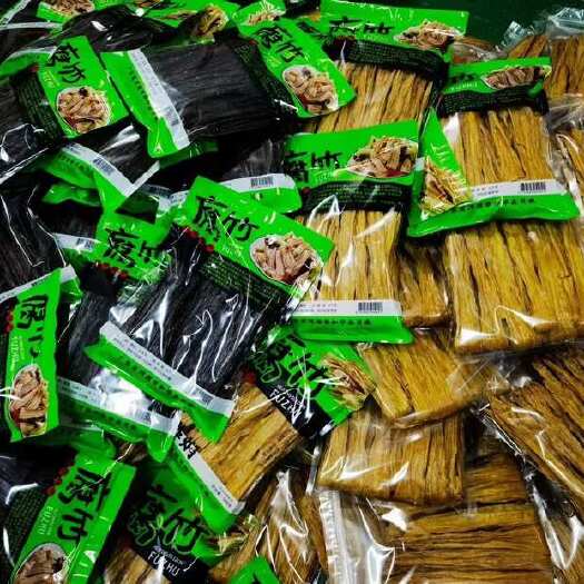 和平县广东河源和平特产黄豆腐竹纯手工农家头层腐竹山泉水制何