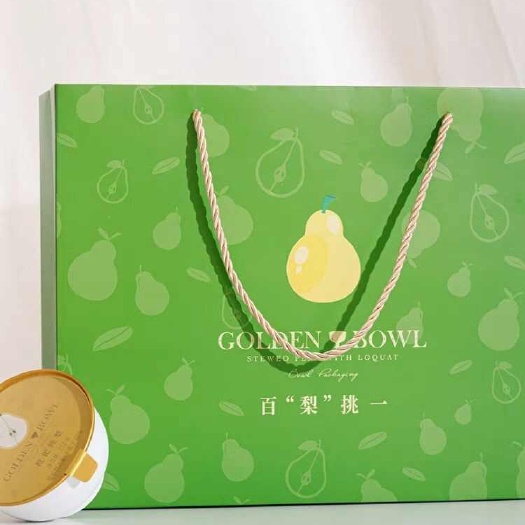 佛山枇杷炖梨礼盒装家庭装烤梨开盖即食红枣银耳