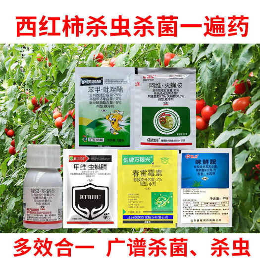 诸城市番茄西红柿病害专用药早晚疫病绵疫病毒枯萎杀虫剂杀菌剂农药套餐