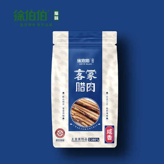龙南市徐伯伯腊味 客家咸香腊肉（彩包）