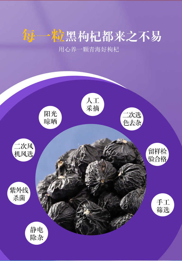 青海黑枸杞天然大果泡茶泡酒【一件包邮】
