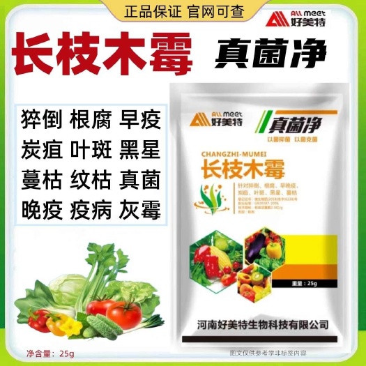 栾川县好美特长枝木霉炭疽病猝倒病根腐疫病蔬菜果树叶斑蔓枯黑星病