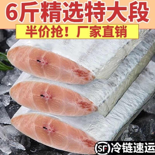 日照【国产带鱼】带鱼段中段新鲜冷冻东海小眼带鱼特级鲜活海鲜水产