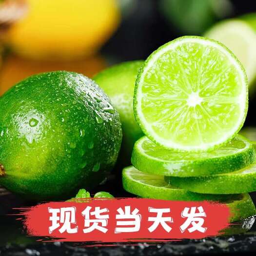 平和县无籽青柠檬新鲜水果3斤装皮薄奶茶店用小个多汁现货现发多省包邮