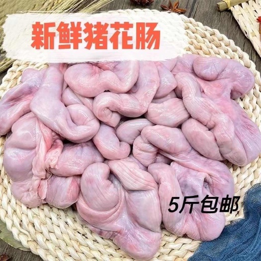 【猪花肠】新鲜猪花肠小肠头猪仔肠猪脆肠紫肠生肠特色美食批发价