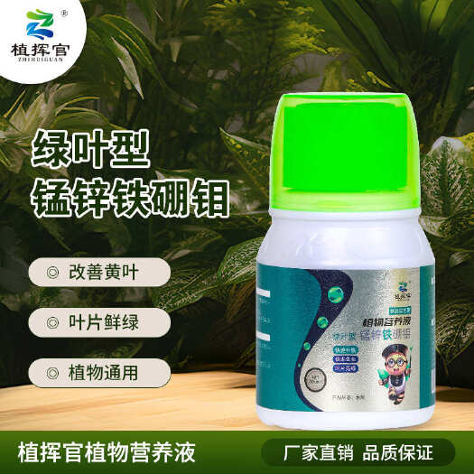 泽州县植挥官肥料花卉绿植蔬菜瓜果微量元素锰锌铁硼钼改善黄叶叶片鲜绿