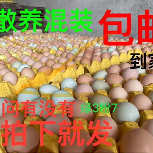 京山市【惊爆价】420枚包邮 毛重40斤散养土鸡蛋 粉绿混装