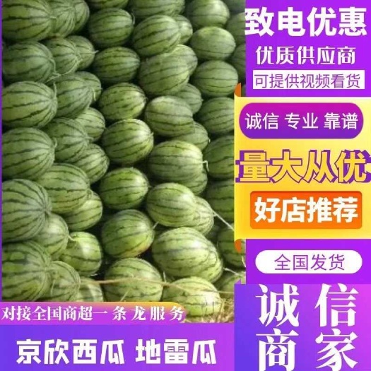 吉林白城洮南产地直发新鲜有籽地雷西瓜