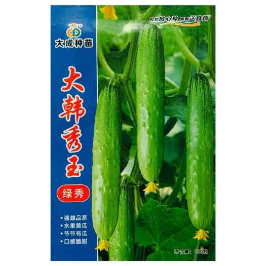 南京大韩秀玉绿秀香脆黄瓜种子绿肉强雌水果黄瓜种子甜脆清香绿瓤黄瓜