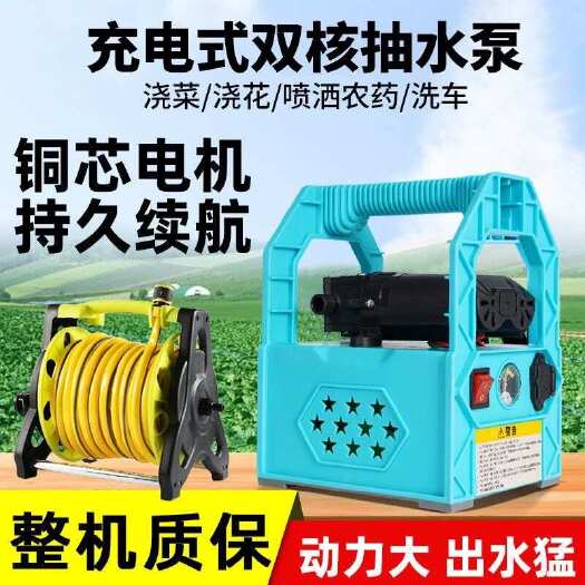 充电式便携手提抽水泵浇菜浇水家用户外田园农用浇地小型自吸