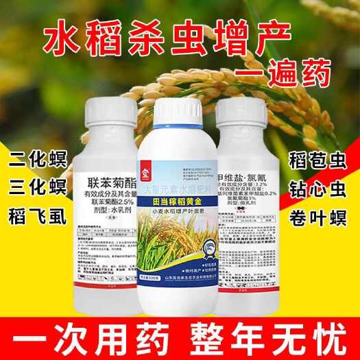 诸城市水稻专用套餐组合水稻杀虫专用药稻瘟病稻飞虱水稻三防药叶面肥
