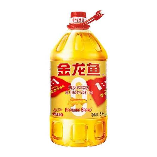 南阳金龙鱼非转基因黄金比例食用植物调和油5L