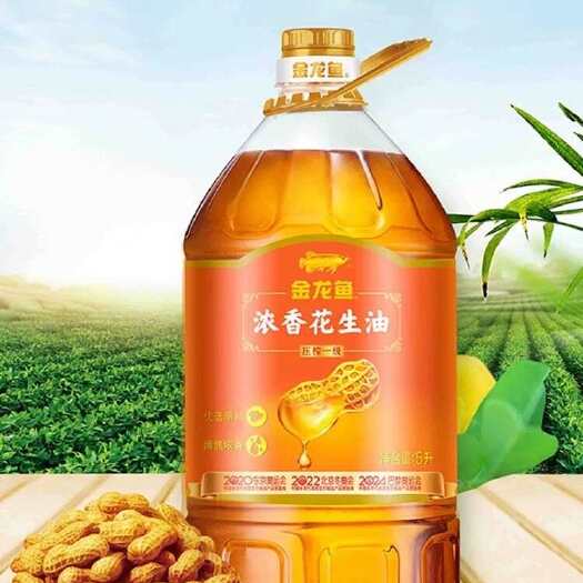 南阳金龙鱼浓香一级花生油5L