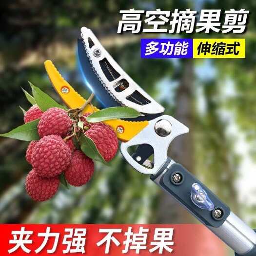 摘水果修枝剪伸缩高空摘果剪刀加长采摘器荔枝莲蓬龙眼高枝剪