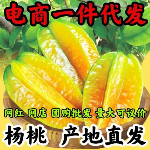 安溪县现摘福建即食杨桃新鲜应季五角星孕妇水果整箱批发代发