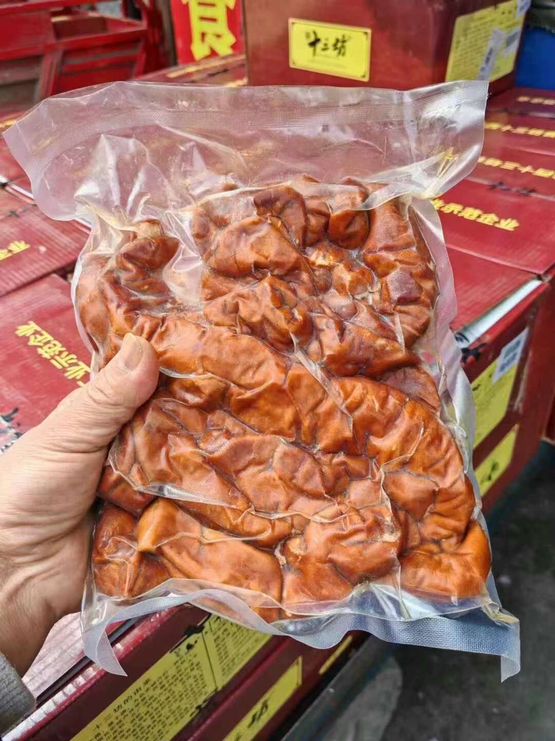 包邮 全熟卤肥肠五香猪大肠去油免洗下酒菜真空包装肥肠厂家