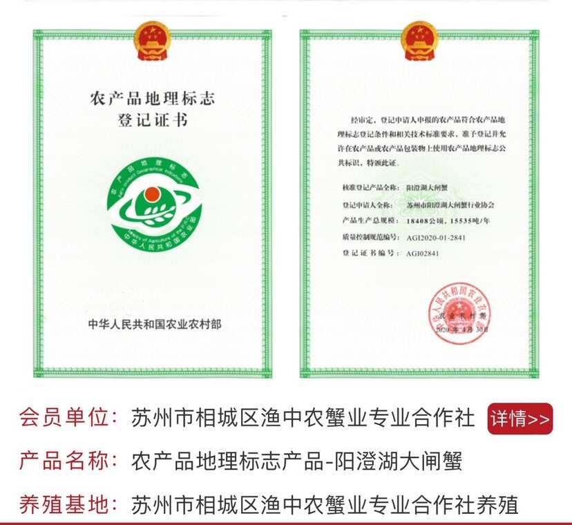 阳澄湖镇大闸蟹免费加盟一件代发，团购，企业采购一手货源