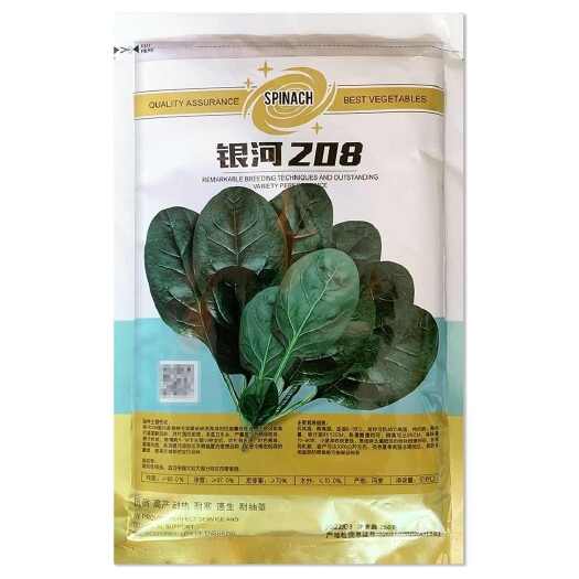 银河208菠菜种子籽抗病耐热耐寒速生耐抽薹半直立叶片圆肥