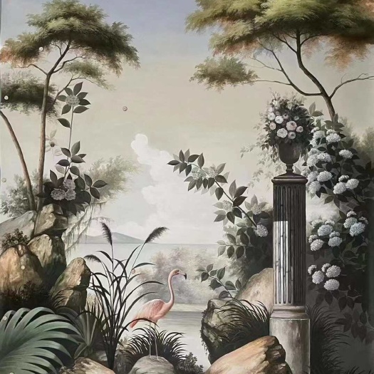 无锡壁画喷绘壁画打印壁画机印壁画定制