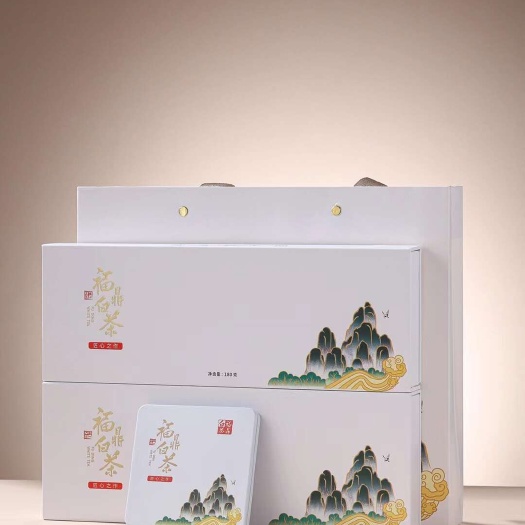 福鼎白茶高山老白茶寿眉陈年日晒白牡丹贡眉茶叶礼盒装