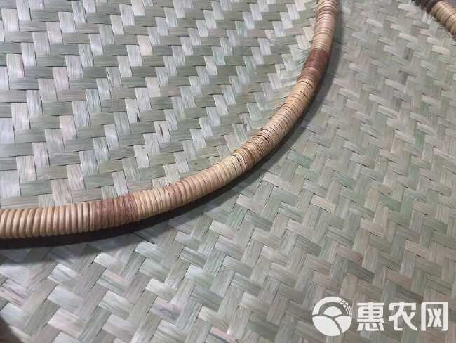 簸箕 60cm直径 纯手工编织 头皮竹青