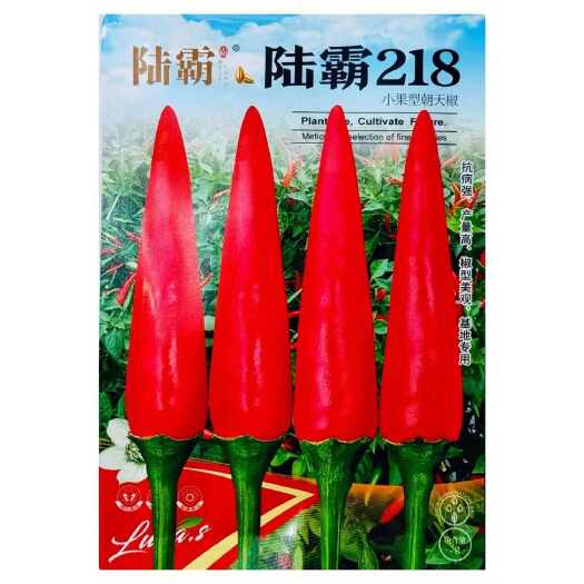 沭阳县陆霸218小果型朝天椒种子杂交一代硬度好单生指天椒春秋播 辣