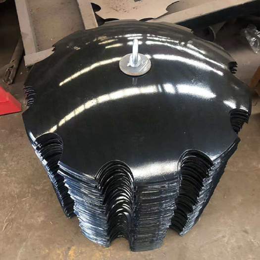 禹城市圆盘耙片犁片方孔28cm33农用机械配件65锰钢460/51