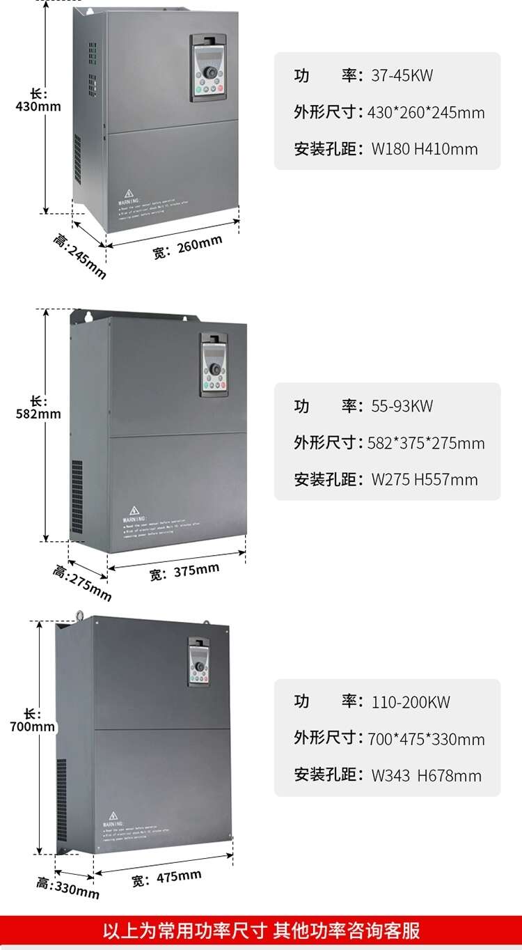 重載變頻器三相380v單相220v1.5/2.2/3/4/5