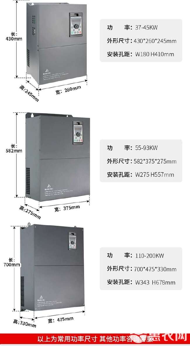 重载变频器三相380v单相220v1.5/2.2/3/4/5