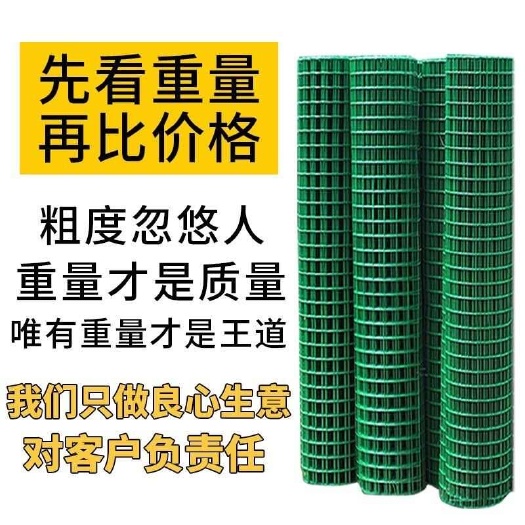 安平县小孔防鼠铁丝网围栏防锈绿网格鸡笼铁丝网养殖网拦鸡网浸塑电焊网