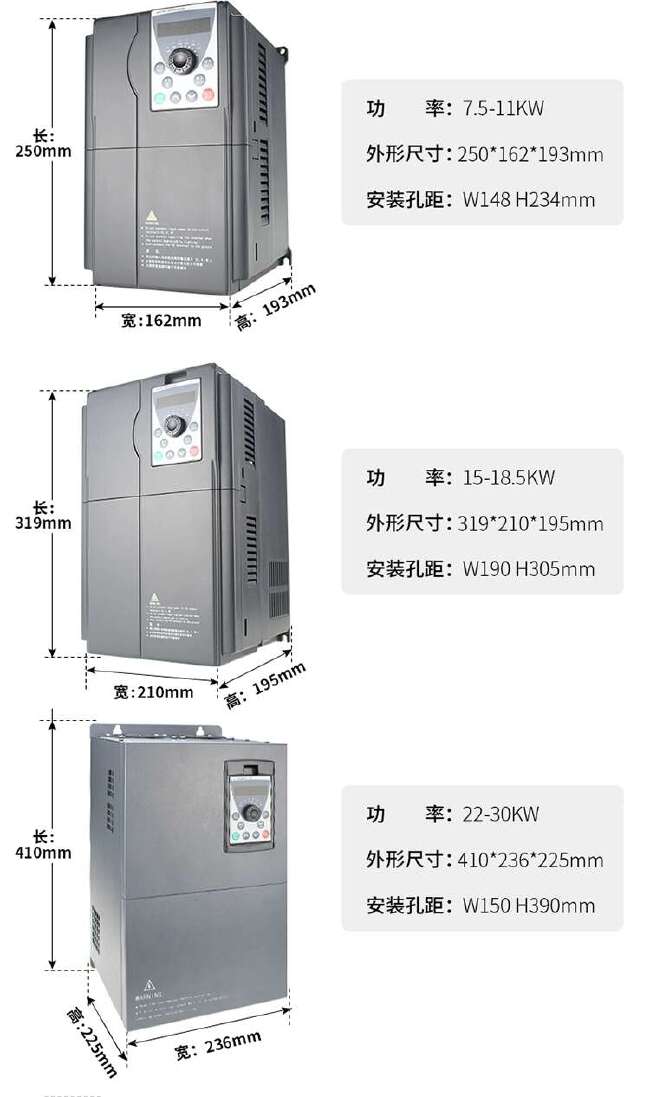 重载变频器三相380v单相220v1.5/2.2/3/4/5