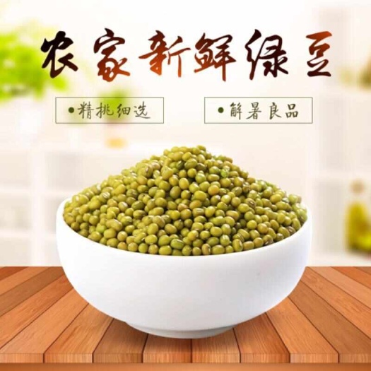 农家绿豆新绿豆501g绿豆粥解暑绿豆汤笨绿豆发豆芽绿豆糕批发