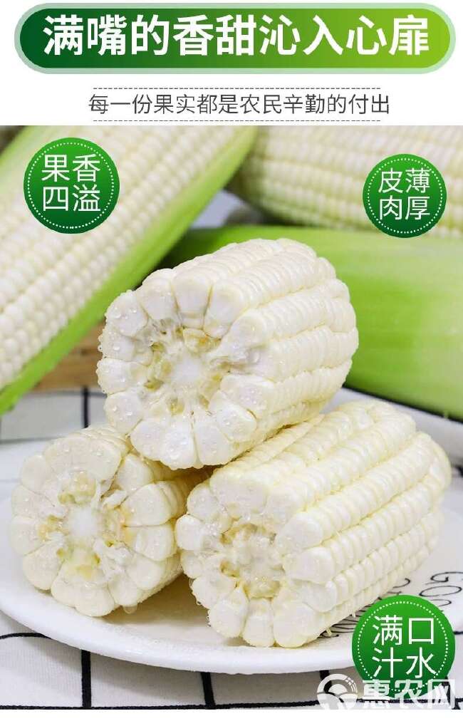 广西白糯玉米现摘带皮新鲜包邮