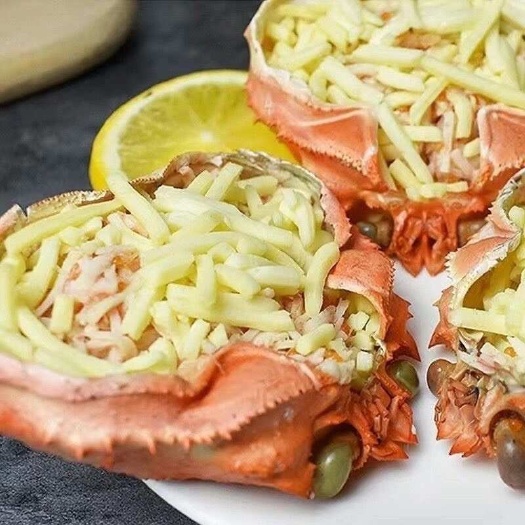 芝士焗蟹宝半成品加热即食日料夜市专用芝士榴莲锡纸烤榴莲蟹宝